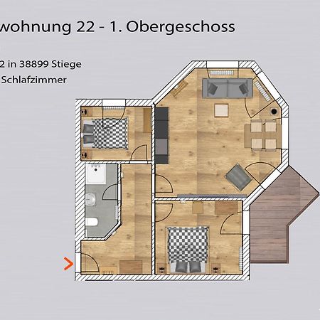 Auszeit-Im-Harz Haus 5 Wohnung 22 Stiege Екстер'єр фото